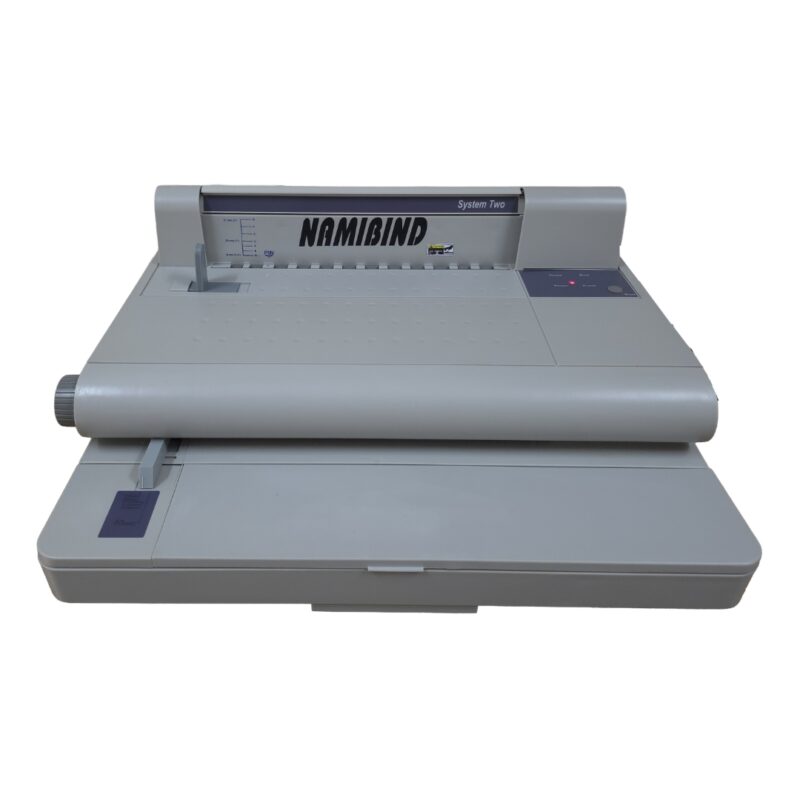 Namibind System 2 Electric Velo Binding Machine, 25-Sheet Punch Capacity, 500-Sheet Binding, Open Throat Design | Adjustable Back Space - Image 3