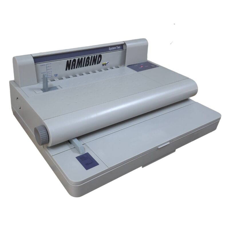 Namibind System 2 Electric Velo Binding Machine, 25-Sheet Punch Capacity, 500-Sheet Binding, Open Throat Design | Adjustable Back Space - Image 2