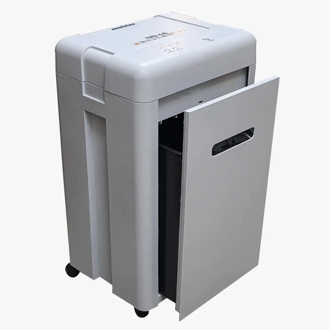 Namibind NB A6 240mm Micro Cut Paper Shredder – 15-17 Sheet Capacity, 2x10mm Shred Size, 27L Waste Volume, Shreds Paper, CDs, Credit Cards - Image 3