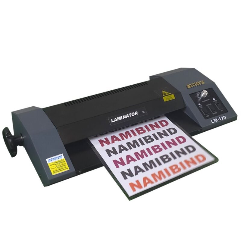 Namibind LM-120 A4 Hot & Cold Laminator with 250 Micron Thickness and 80 cm/min Speed