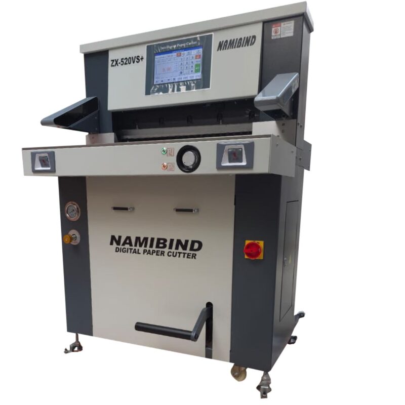 Namibind ZX520VS+ Electric Paper Cutting Machine, 20 Inch, 520mm Max Cutting Width, 60mm Max Cutting Height, Automatic Clamp and Push