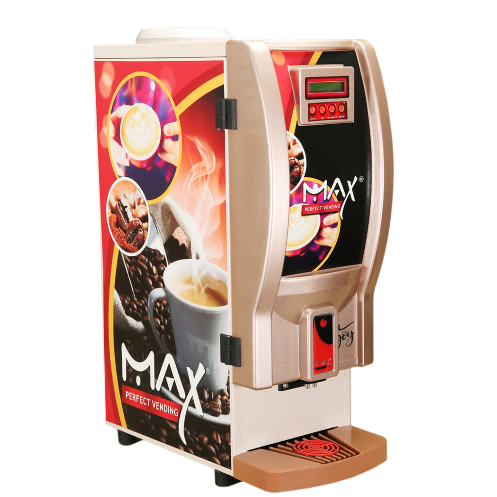 Max 3-Lane Coffee Vending Machine with 20L Water Tank, Auto Cleaning ...