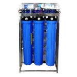 Namibind100 LPH Commercial UV + RO Water Purifier Plant 100 Liter Per-Hour Stainless Steel With Auto Shut Off Commercial RO