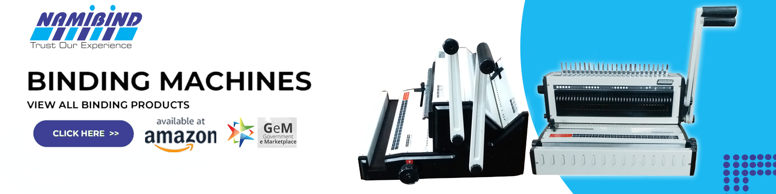 binding machine banner