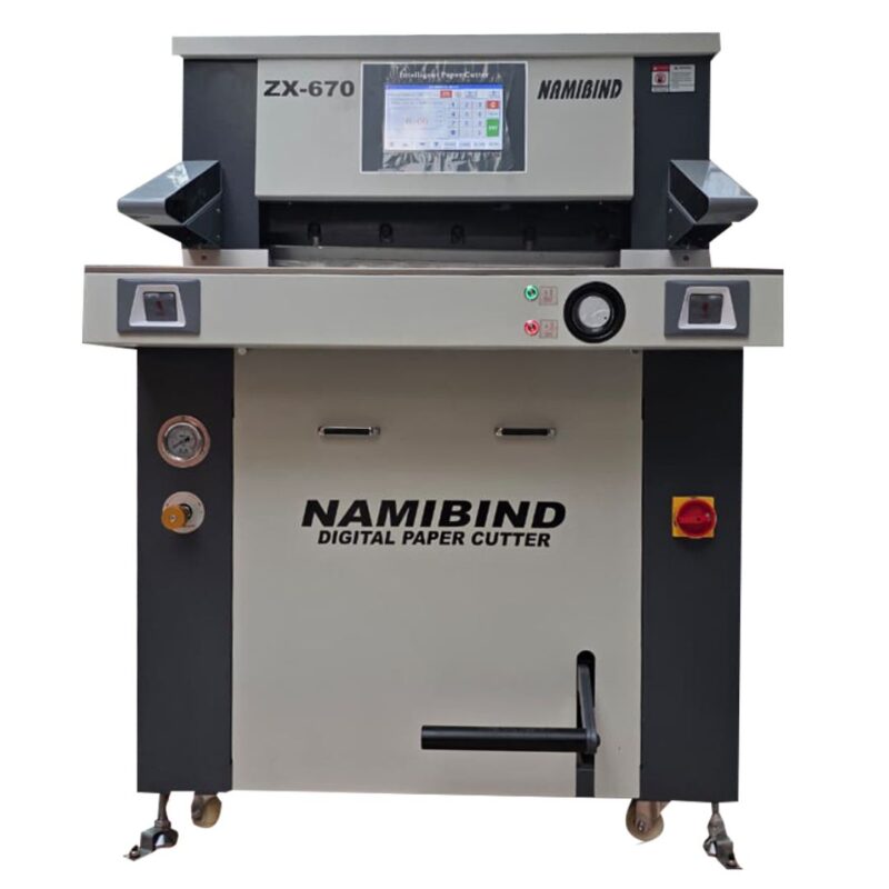 Namibind ZX670 26-Inch Hydraulic Paper Cutting Machine, 670 x 670mm Max Cutting Width, 7-Inch Display, Fully Automatic