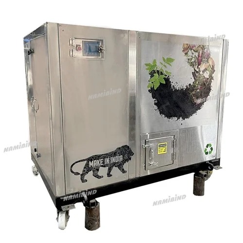 Automatic Organic Waste Composting Machine Inner Body SS 304 Outer Body SS 204 Intake Waste