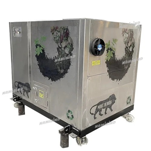 Automatic Organic Waste Composting Machine Inner Body SS 304 Outer Body SS 204 Intake Waste