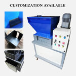 Namibind TS-10HP Twin-Shaft Industrial Cardboard & Paper Shredder | 10HP Motor | 600×300mm Feed Size | 20×20mm Shred Size | 500 Kg/hr Capacity | Reverse & Forward Feature