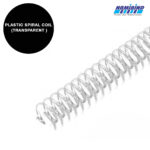 Namibind 25 mm Spiral Binding Ring Coil, A4 Size, 230 Sheet Capacity, Pack of 100 Pcs, Imported ABS Plastic, Ideal for Books, Notebooks, Registers, Diaries