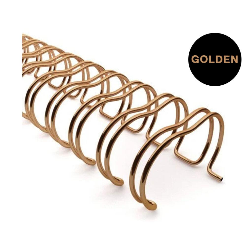 Yuecoom Double Loop Binding Wire, 100PCS A4 Size 34 Teeth 3:1 Double Loop Wires Binding Wire Calendar Binding Iron(14.3mm*34
