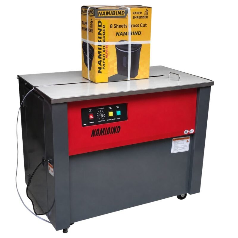 Namibind ZX-101HR Semi Automatic Strapping Machine | 1.5 Second Strapping Speed | 9-15 mm Strap Width | Heavy Duty Packaging Machine