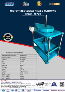 Press Machine Pdf Motorized Book Press Machine