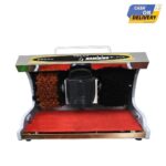 Namibind Fully Automatic Heavy Duty Metal Body Shoe Shine Machine,  220V, 45W , Stainless Steel & Wooden, 9.5 kg, Sponge Hair for Leather Shoe Shining