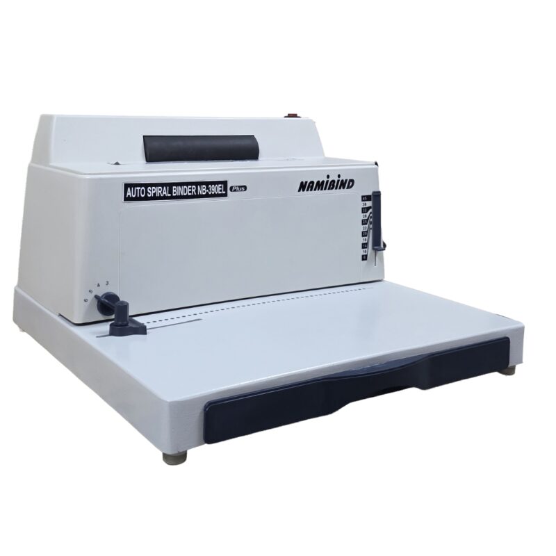 Namibind NB 390EL Plus Electric Binding Machine, A4 Size, 20-22 Sheet Punch (70gsm), 400-500 Sheet Binding Capacity with Coil Inserter - Image 5