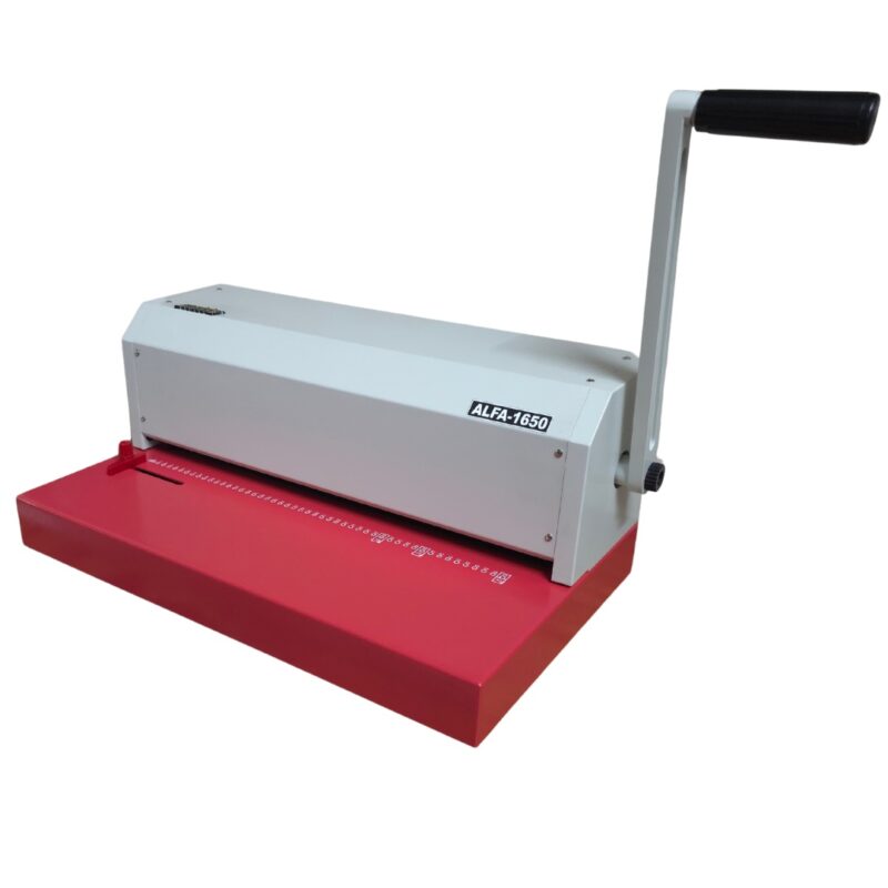 Namibind ALFA-1650 A3 Heavy Duty Spiral Binding Machine | 49 Hole Punch, Large Punching Base, Manual Operation, Spiral Binder for Office, School & Binder - Image 2