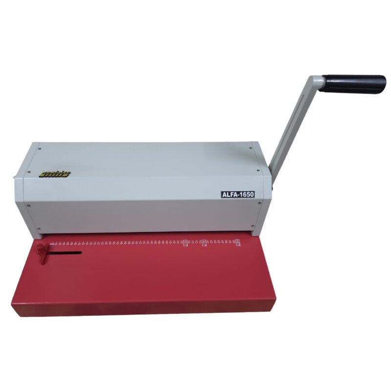 Namibind ALFA-1650 A3 Heavy Duty Spiral Binding Machine | 49 Hole Punch, Large Punching Base, Manual Operation, Spiral Binder for Office, School & Binder - Image 3