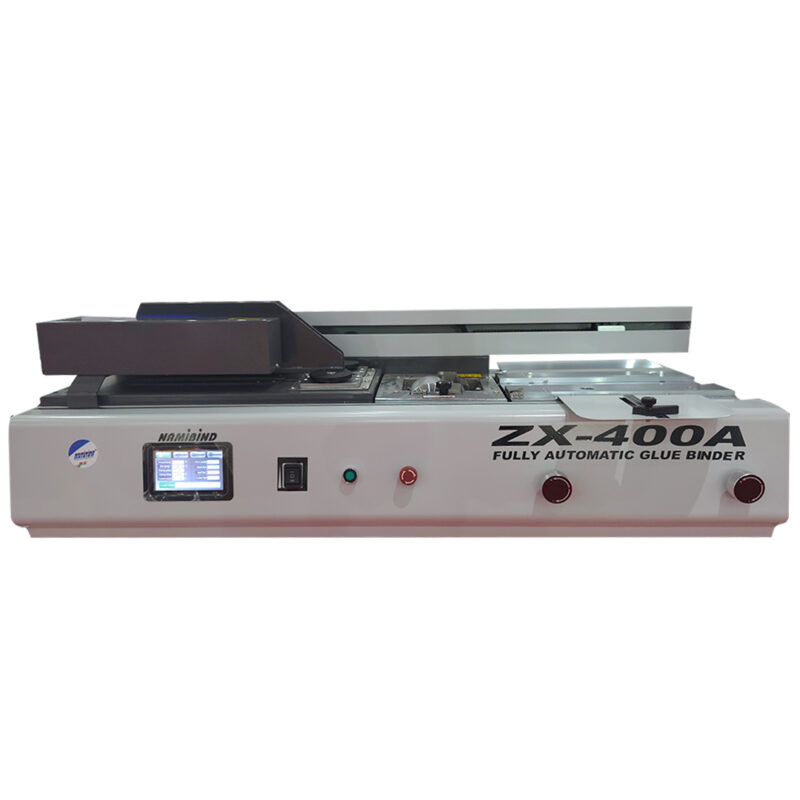Namibind ZX-400A Fully Automatic Desktop Book Binding Machine, 320mm (A4) Binding Length, 400-Sheet Capacity, 200 Books/Hour, Hot Melt Gluing