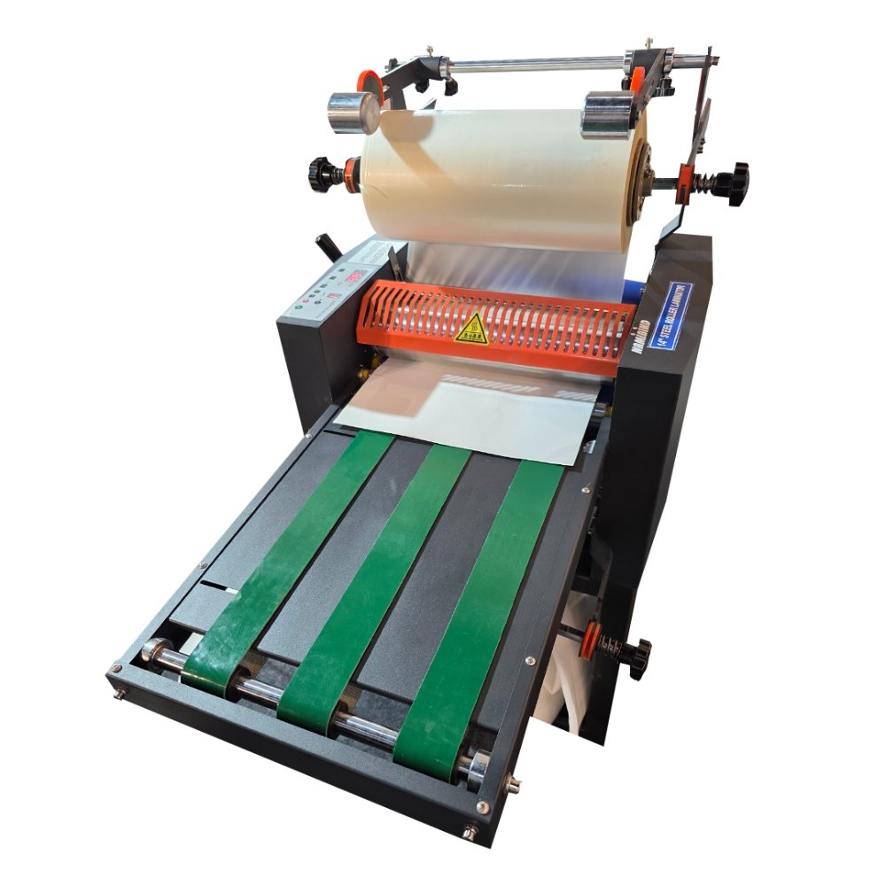 Namibind 14 Inch Thermal Lamination Machine with Trimming & Anti-Curl System | Hot & Cold Double Side Laminator | Industrial Roll Laminator - Image 5
